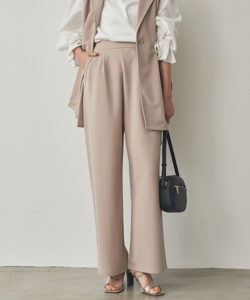 nissen(ニッセン)の「ジレセットアップ(ベスト+ストレートパンツ)(スーツセット・レディース・ブラック/ベージュ/ネイビー/グレイッシュベージュ/グレー・M/LL/S/L/3L)」の21枚目の写真