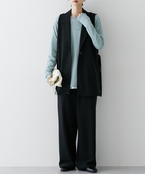 ジレセットアップ（ベスト+ストレートパンツ）（スーツセット