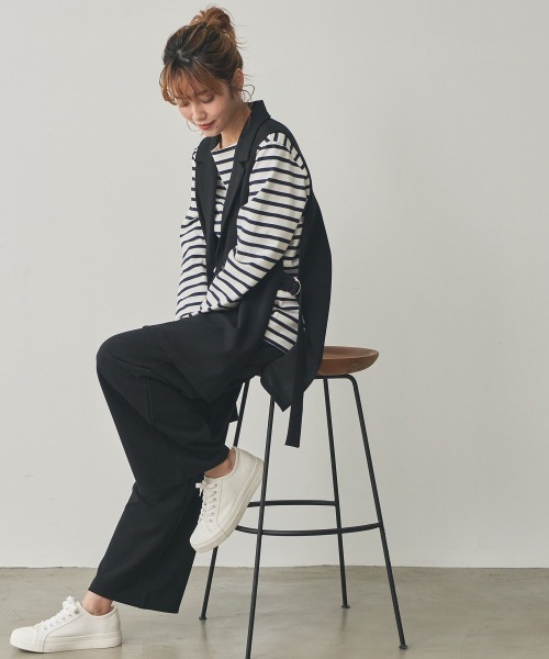 nissen（ニッセン）の「ジレセットアップ（ベスト+ストレートパンツ