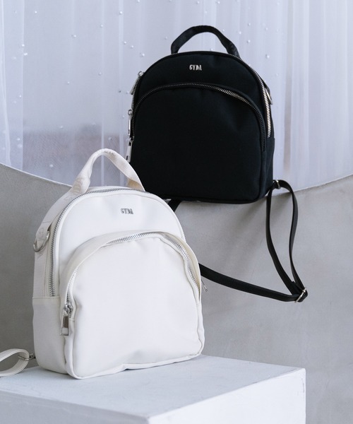 GYDA（ジェイダ）の「GYDA (ジェイダ) ４WAYミニリュック CASUAL GY-B093（バックパック/リュック・レディース・アイボリー/ブラック・FREE）」の3枚目の写真