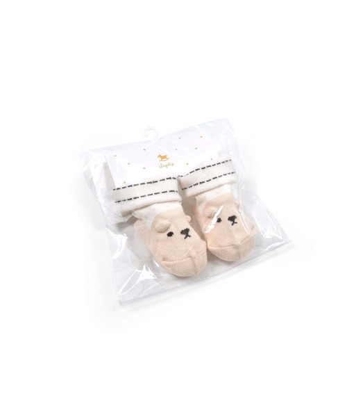 SLAP SLIP BABY（スラップスリップベビー）の「SLAPSLIPBABY/アニマルモチーフひつじうさぎくまカップソックスベビー(9~12cm)（ソックス/靴下・キッズ・ピンク/ブルー/オフホワイト・ONESIZE）」の6枚目の写真