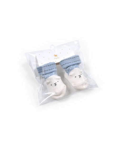 SLAP SLIP BABY（スラップスリップベビー）の「SLAPSLIPBABY/アニマルモチーフひつじうさぎくまカップソックスベビー(9~12cm)（ソックス/靴下・キッズ・ピンク/ブルー/オフホワイト・ONESIZE）」の18枚目の写真