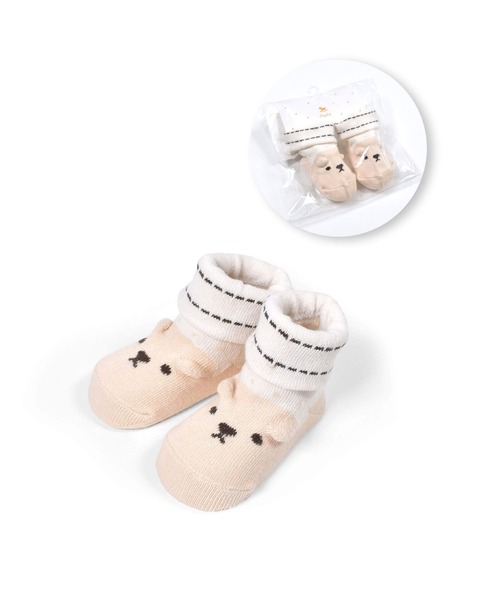 SLAP SLIP BABY（スラップスリップベビー）の「SLAPSLIPBABY/アニマルモチーフひつじうさぎくまカップソックスベビー(9~12cm)（ソックス/靴下・キッズ・ピンク/ブルー/オフホワイト・ONESIZE）」の19枚目の写真