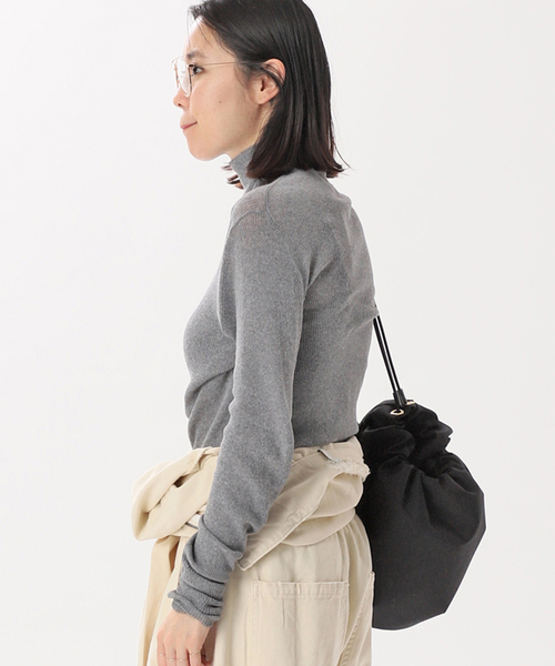 AP STUDIO(エーピーストゥディオ)の「New エイドスタイリングニット(ニット/セーター・レディース・チャコールグレー/ブラック・FREE)」の3枚目の写真