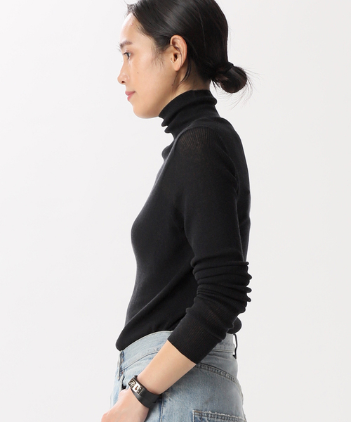 AP STUDIO(エーピーストゥディオ)の「New エイドスタイリングニット(ニット/セーター・レディース・チャコールグレー/ブラック・FREE)」の15枚目の写真