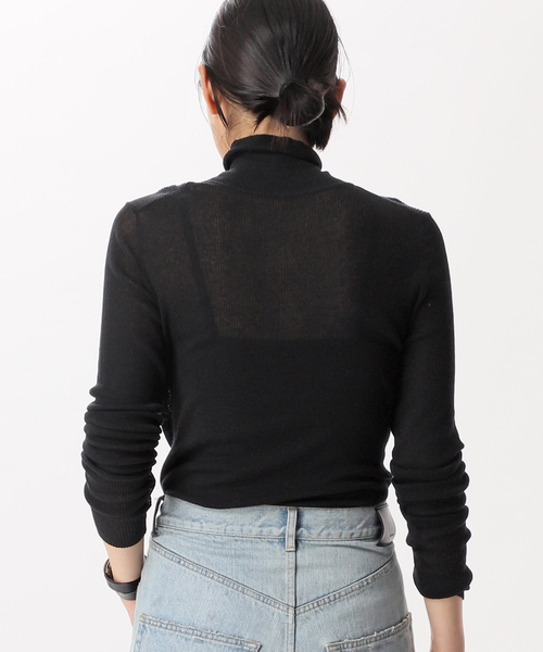 AP STUDIO(エーピーストゥディオ)の「New エイドスタイリングニット(ニット/セーター・レディース・チャコールグレー/ブラック・FREE)」の16枚目の写真