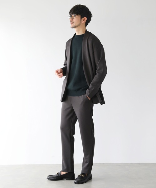 LIL VENDARS（リルヴェンダース）の「抗菌防臭TCミラノリブクルーネックニット（ニット/セーター・メンズ・ブルー/ブラック/グリーン/ベージュ系/ホワイト・M/L/XL）」の16枚目の写真