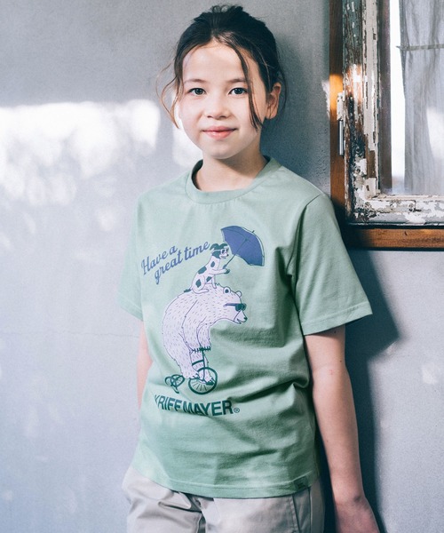 KRIFF MAYER Kid's Collection(クリフメイヤーキッズコレクション)の「アニマルT(クマ&犬)(Tシャツ/カットソー ...