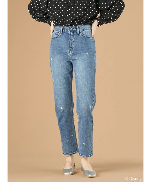 Disney(ディズニー)の「Mickey/刺繍デニムパンツ(デニムパンツ・レディース・インディゴブルー・S/L/M)」の12枚目の写真