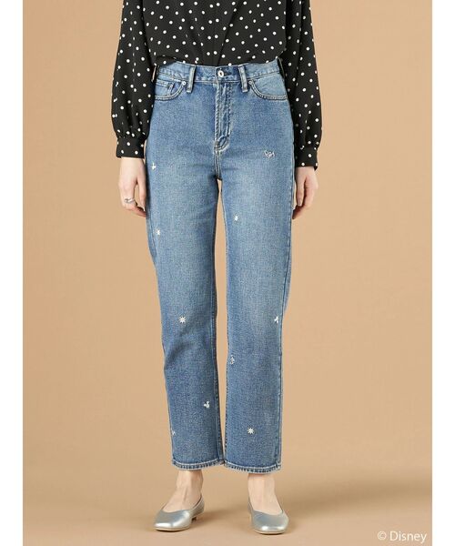 Disney(ディズニー)の「Mickey/刺繍デニムパンツ(デニムパンツ・レディース・インディゴブルー・S/L/M)」の17枚目の写真