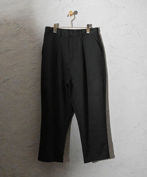 Ritzy(リッツィー)の「TRワイドテーパードパンツ レディース メンズ(その他パンツ・メンズ・カーキ/サックスブルー/ブラック/グリーン/モカ/ベージュ・X-LARGE/LARGE/MEDIUM)」の2枚目の写真