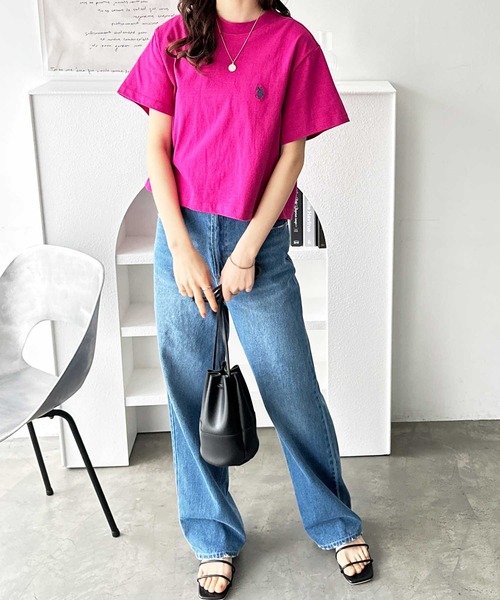 その他 Lilas セール】GeeRA別注【新色追加☆】U.S. POLO ASSN.ショート丈T