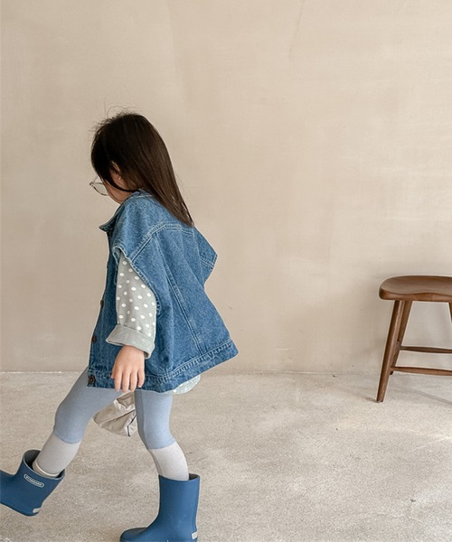 aimoha（アイモハ）の「【aimoha-KIDS-】子供服　万能ノースリーブデニムジャケット　ベスト（デニムジャケット・キッズ・ブルー・80/90/100/110/120/130）」の19枚目の写真