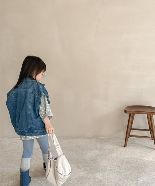 aimoha（アイモハ）の「【aimoha-KIDS-】子供服　万能ノースリーブデニムジャケット　ベスト（デニムジャケット・キッズ・ブルー・80/90/100/110/120/130）」の5枚目の写真