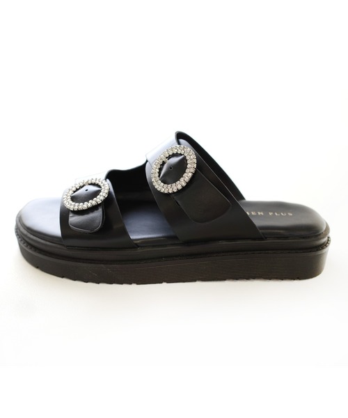 AmiAmi（アミアミ）の「コンフォートビジューサンダル（サンダル・レディース・ブラック/アイボリー・L/LL/M/S）」の13枚目の写真