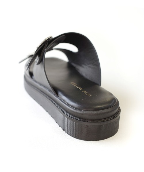 AmiAmi（アミアミ）の「コンフォートビジューサンダル（サンダル・レディース・ブラック/アイボリー・L/LL/M/S）」の16枚目の写真