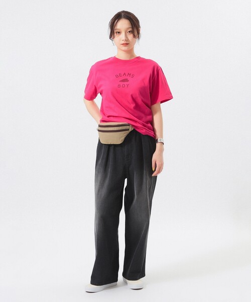 BEAMS BOY（ビームスボーイ）の「HEART ロゴ オリジナルTシャツ（Tシャツ/カットソー・レディース・ホワイト系その他/ブラック系その他/グレー系その他/グリーン系その他/ブルー系その他/パープル系その他/ピンク系その他/ホワイト系その他2/ホワイト系その他3/ホワイト系その他4/ホワイト系その他5・1/0）」の17枚目の写真