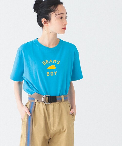 BEAMS BOY（ビームスボーイ）の「HEART ロゴ オリジナルTシャツ（Tシャツ/カットソー・レディース・ホワイト系その他/ブラック系その他/グレー系その他/グリーン系その他/ブルー系その他/パープル系その他/ピンク系その他/ホワイト系その他2/ホワイト系その他3/ホワイト系その他4/ホワイト系その他5・1/0）」の9枚目の写真