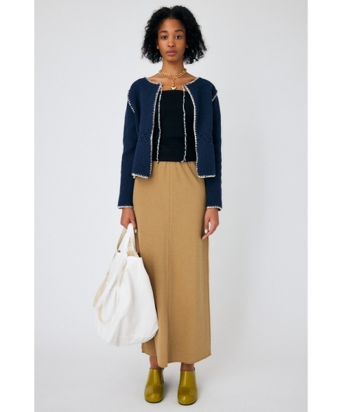 MOUSSY(マウジー)の「CUT OFF スカート(スカート・レディース・杢グレー/ピンク/ベージュ・1/2)」の4枚目の写真