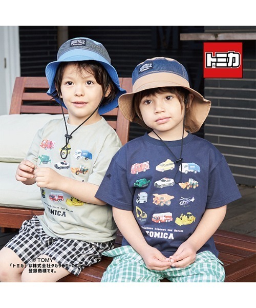 b・ROOM(ビールーム)の「【トミカ】TOMICAコレクションプリントTシャツ(Tシャツ/カットソー・キッズ・グレイッシュベージュ/ライトカーキ/ネイビー・100cm/110cm/120cm/130cm/140cm)」の10枚目の写真