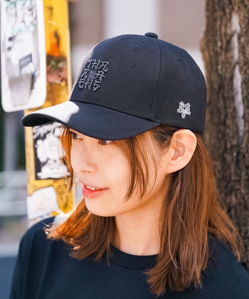THRASHER（スラッシャー）の「SANSKRIT BOX SnapBack CAP/スラッシャー帽子（キャップ・メンズ・ブラック×ホワイト/ブラック×グレー・FREE）」の13枚目の写真