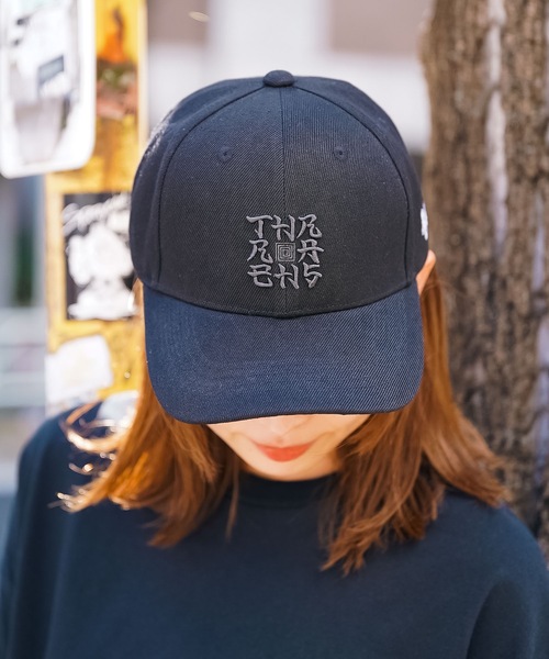 THRASHER（スラッシャー）の「SANSKRIT BOX SnapBack CAP/スラッシャー帽子（キャップ・メンズ・ブラック×ホワイト/ブラック×グレー・FREE）」の12枚目の写真