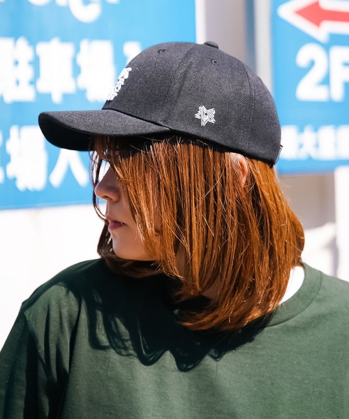 THRASHER（スラッシャー）の「SANSKRIT BOX SnapBack CAP/スラッシャー帽子（キャップ・メンズ・ブラック×ホワイト/ブラック×グレー・FREE）」の3枚目の写真