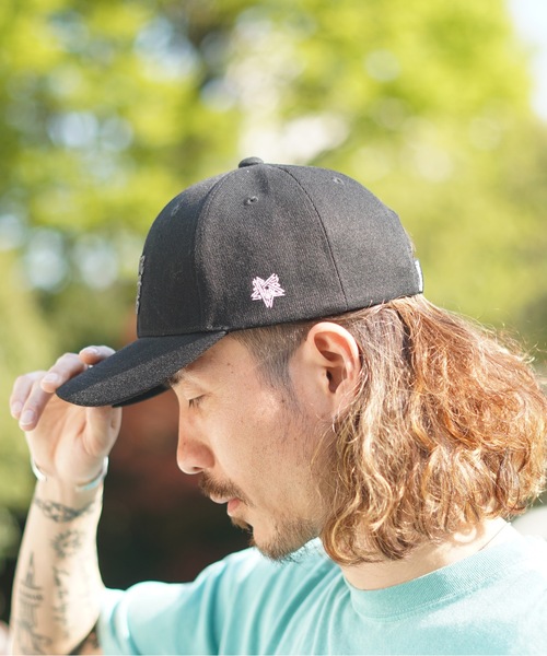 THRASHER（スラッシャー）の「SANSKRIT BOX SnapBack CAP/スラッシャー帽子（キャップ・メンズ・ブラック×ホワイト/ブラック×グレー・FREE）」の8枚目の写真