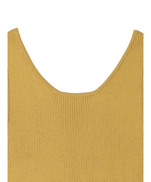 earth music&ecology（アースミュージックアンドエコロジー）の「2WAYリブニットタンクトップ（インナーウェア/肌着・レディース・ブラック/イエロー/アイボリー/ブルー・S/M）」の17枚目の写真