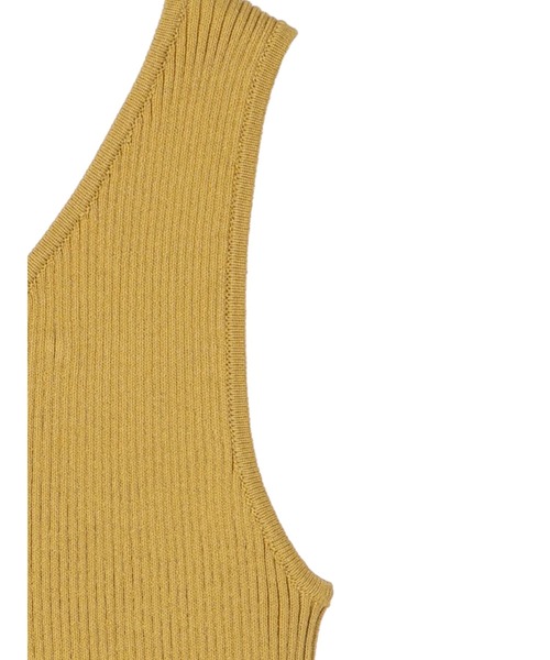 earth music&ecology（アースミュージックアンドエコロジー）の「2WAYリブニットタンクトップ（インナーウェア/肌着・レディース・ブラック/イエロー/アイボリー/ブルー・S/M）」の18枚目の写真