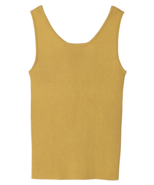 earth music&ecology（アースミュージックアンドエコロジー）の「2WAYリブニットタンクトップ（インナーウェア/肌着・レディース・ブラック/イエロー/アイボリー/ブルー・S/M）」の5枚目の写真