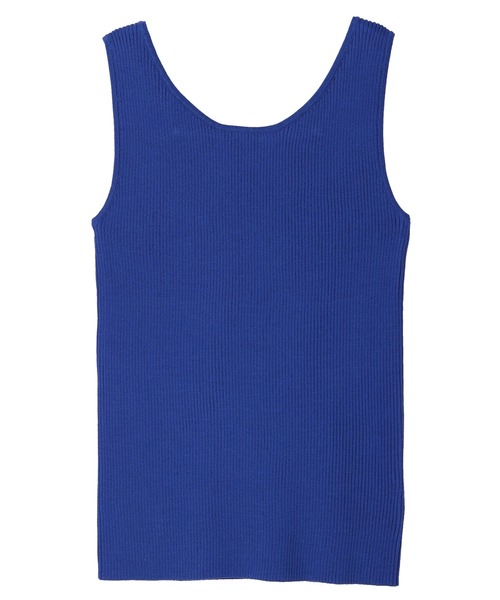 earth music&ecology（アースミュージックアンドエコロジー）の「2WAYリブニットタンクトップ（インナーウェア/肌着・レディース・ブラック/イエロー/アイボリー/ブルー・S/M）」の6枚目の写真