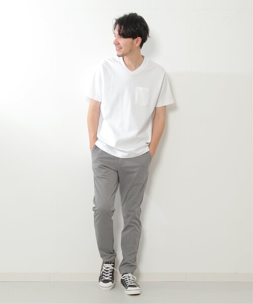 IKKA LOUNGE（イッカラウンジ）の「ポンチＶネックジャケットＴシャツ（Tシャツ/カットソー・メンズ・ホワイト・S/M/L/XL）」の21枚目の写真