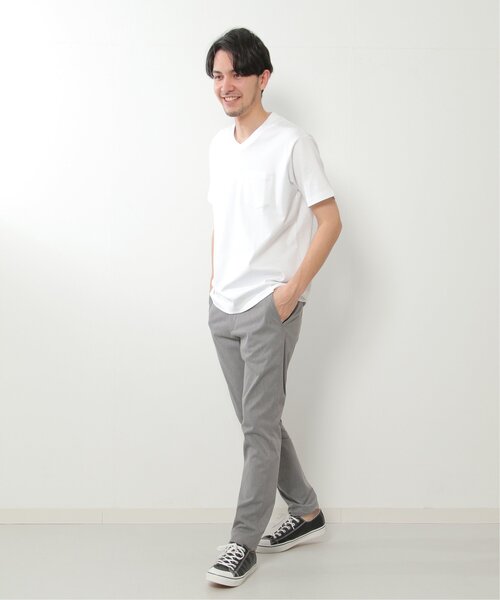 IKKA LOUNGE（イッカラウンジ）の「ポンチＶネックジャケットＴシャツ（Tシャツ/カットソー・メンズ・ホワイト・S/M/L/XL）」の20枚目の写真