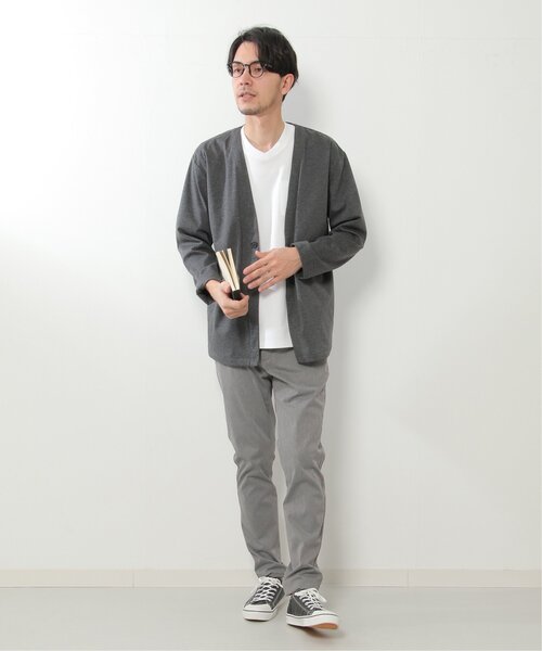 IKKA LOUNGE（イッカラウンジ）の「ポンチＶネックジャケットＴシャツ（Tシャツ/カットソー・メンズ・ホワイト・S/M/L/XL）」の19枚目の写真