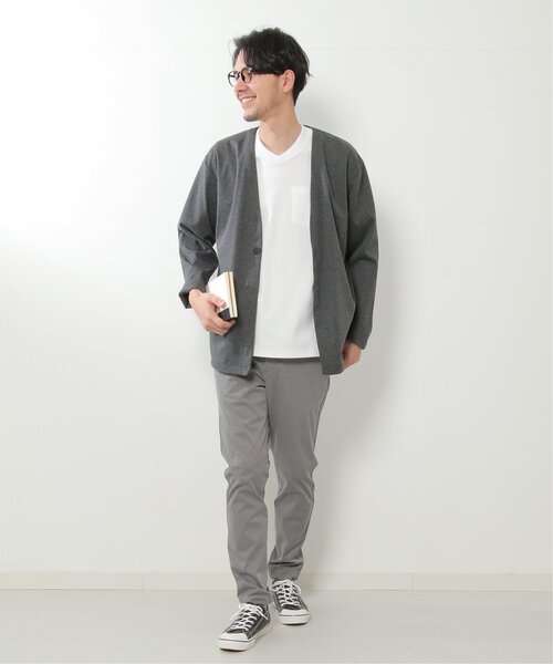 IKKA LOUNGE（イッカラウンジ）の「ポンチＶネックジャケットＴシャツ（Tシャツ/カットソー・メンズ・ホワイト・S/M/L/XL）」の18枚目の写真