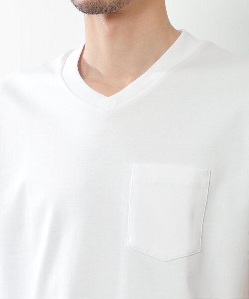 IKKA LOUNGE（イッカラウンジ）の「ポンチＶネックジャケットＴシャツ（Tシャツ/カットソー・メンズ・ホワイト・S/M/L/XL）」の12枚目の写真