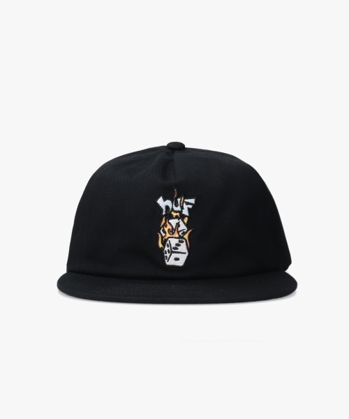 HUF(ハフ)の「HUF DICEY SNAPBACK(キャップ・メンズ・ブラック/ダークグリーン・O/S)」の5枚目の写真