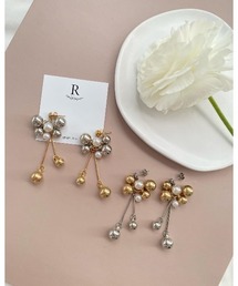 【handmadeaccessory R】mix bubble (ぶら下がりシルバー)(MA)