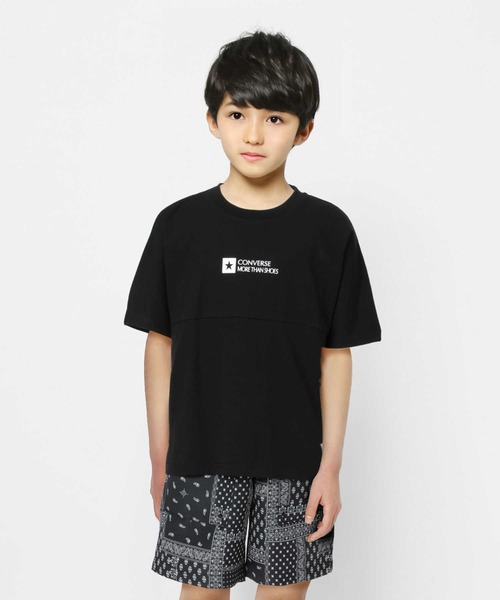 CONVERSE(コンバース)の「【CONVERSE】フットボールTシャツ(Tシャツ/カットソー・キッズ・ブラック/レッド/ホワイト/グリーン・130/160/120/105/150/140)」の9枚目の写真