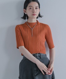 HARE | クロップドガラハイネックニット(HARE)(ニット/セーター)