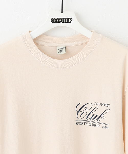 【SPORTY&RICH/スポーティアンドリッチ】 LEAGUE T-SHIRT SPORTY&RICH/スポーティアンドリッチ】 LEAGUE T-SHIRT Sporty