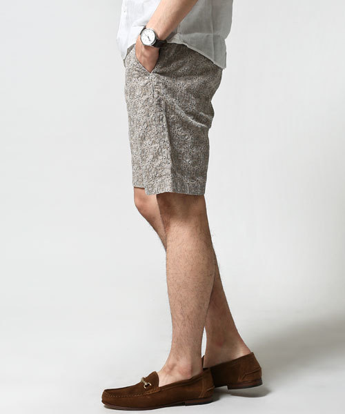 NANO universe（ナノユニバース）の「ジャガードワッシャーショーツ（その他パンツ・メンズ・レッド/ベージュ/グリーン/ネイビー/グレー/ブラック・LARGE/SMALL/MEDIUM）」の14枚目の写真