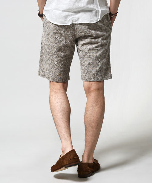 NANO universe（ナノユニバース）の「ジャガードワッシャーショーツ（その他パンツ・メンズ・レッド/ベージュ/グリーン/ネイビー/グレー/ブラック・LARGE/SMALL/MEDIUM）」の15枚目の写真