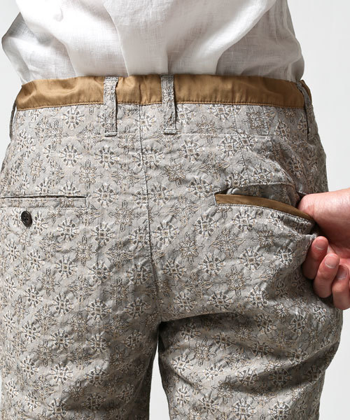 NANO universe（ナノユニバース）の「ジャガードワッシャーショーツ（その他パンツ・メンズ・レッド/ベージュ/グリーン/ネイビー/グレー/ブラック・LARGE/SMALL/MEDIUM）」の10枚目の写真