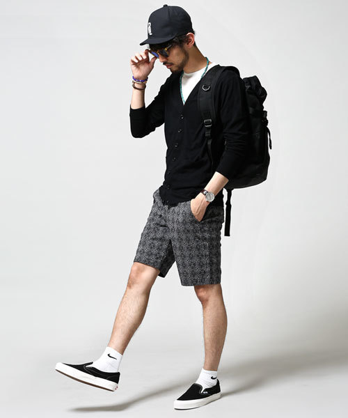 NANO universe（ナノユニバース）の「ジャガードワッシャーショーツ（その他パンツ・メンズ・レッド/ベージュ/グリーン/ネイビー/グレー/ブラック・LARGE/SMALL/MEDIUM）」の13枚目の写真