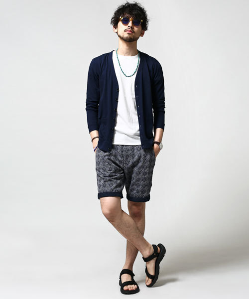 NANO universe（ナノユニバース）の「ジャガードワッシャーショーツ（その他パンツ・メンズ・レッド/ベージュ/グリーン/ネイビー/グレー/ブラック・LARGE/SMALL/MEDIUM）」の7枚目の写真