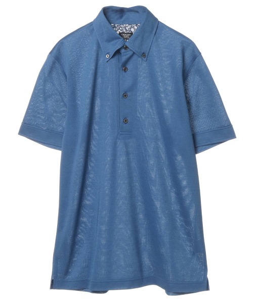 CROWDED CLOSET（クラウデッドクローゼット）の「【セオアルファ】鹿の子生地ボタンダウン ポロシャツ（ポロシャツ・メンズ・ライトグレー/パープル/ブルー・02/03/04）」の12枚目の写真