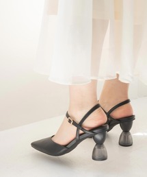 RANDA | ヒールコンシャスバックストラップパンプス(パンプス)