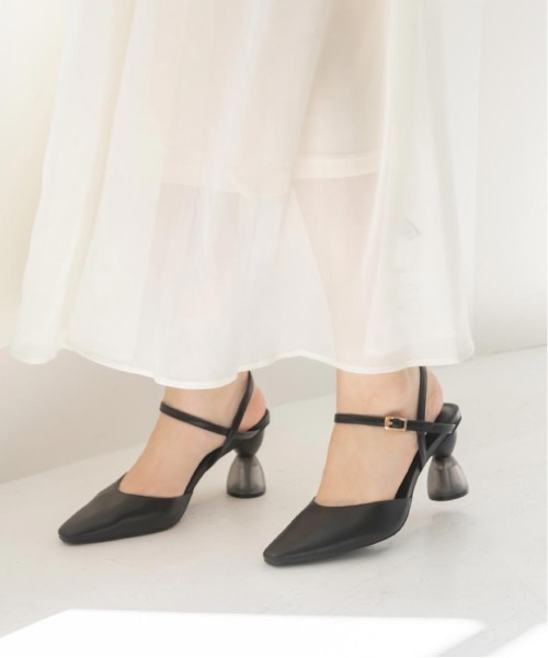 RANDA（ランダ）の「ヒールコンシャスバックストラップパンプス（パンプス・レディース・イエロー/アイボリー/ブラック・S/M/LL/L）」の9枚目の写真